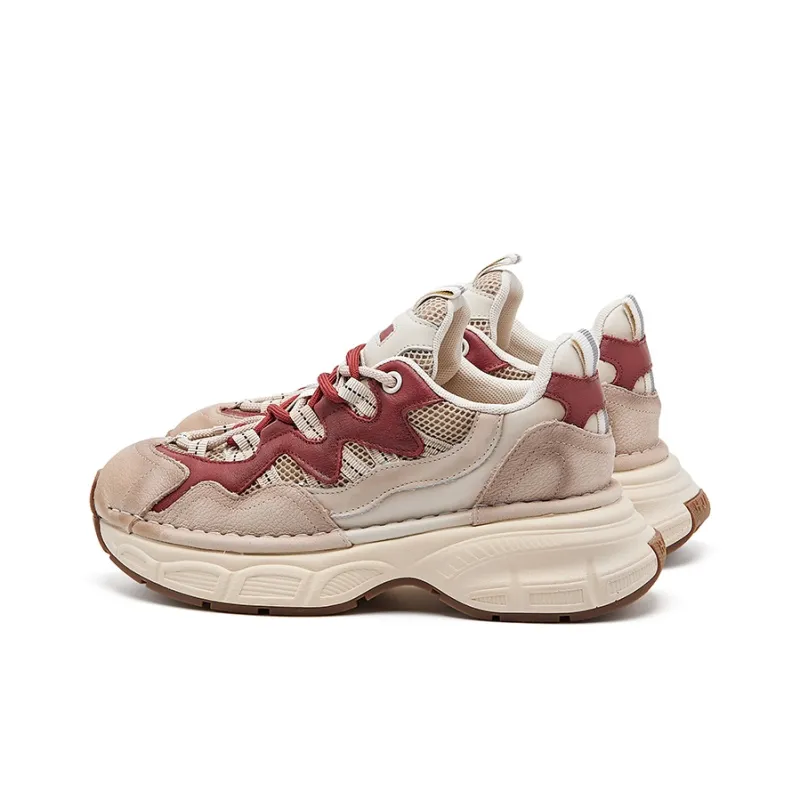 BURGELY Lightweight Low Top Chunky Sneakers Women's-3