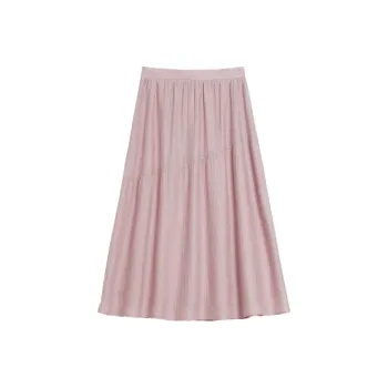Mambe Casual Long Skirt Women's Pink