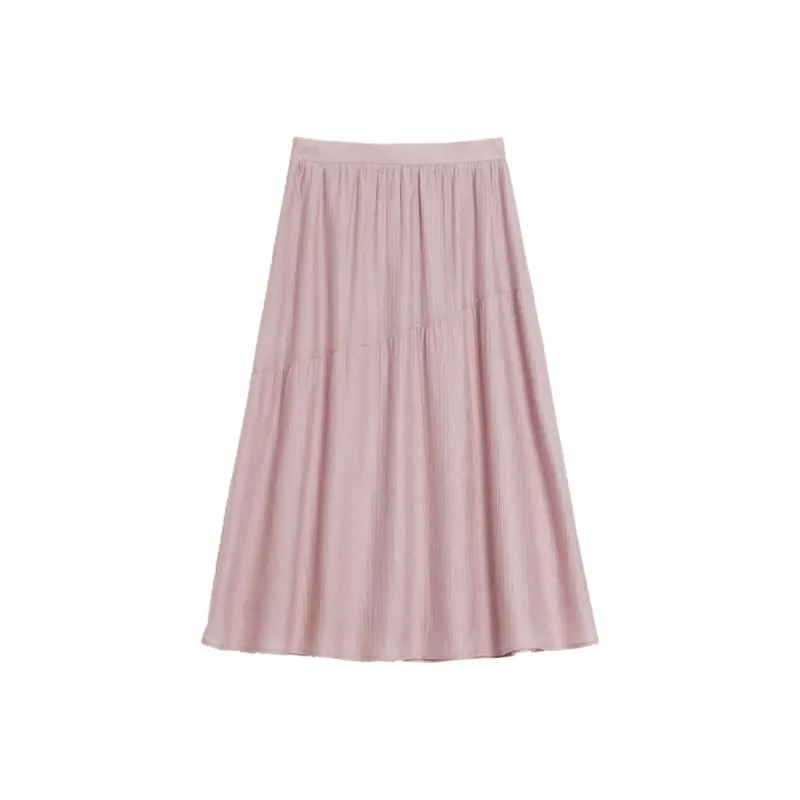 Mambe Casual Long Skirt Women's Pink-0