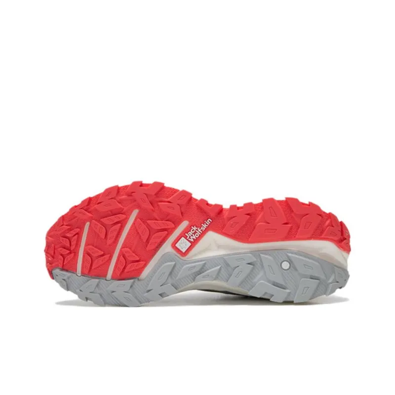 Jack Wolfskin Cushioning, Slip Resistant, And Abrasion Resistant Low Top Hiking Shoes Women's Gray-3