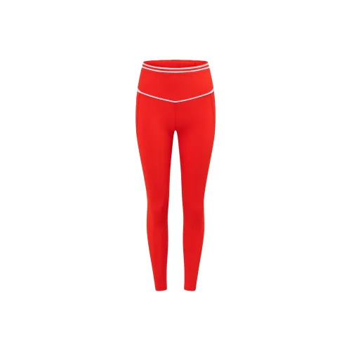 LORNA JANE Fast Pace Recycled Booty Athletic Trousers Women's Tomato Color