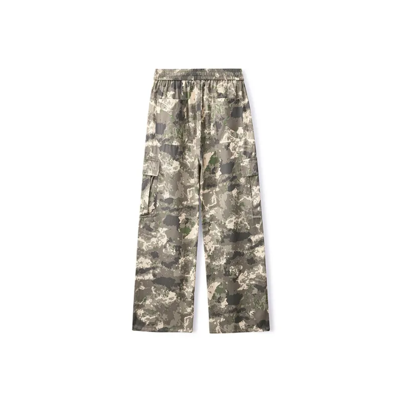 ROBINHOOD Casual Pants Unisex Green Yellow Camouflage-1
