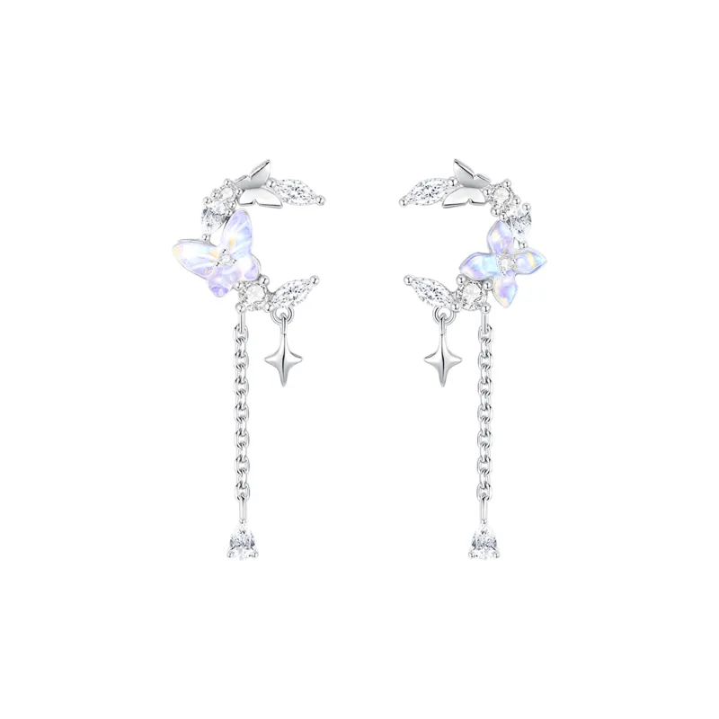 LUCKY ZHY S925 Silver Earrings Women's-0