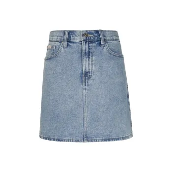 CALVIN KLEIN Denim Short Skirts Women's Denim Light Blue