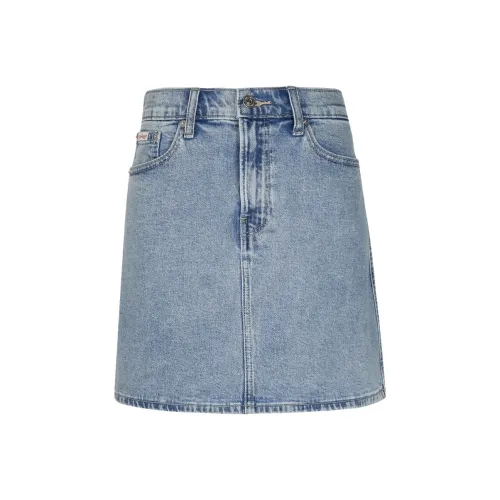 CALVIN KLEIN Denim Short Skirts Women's Denim Light Blue