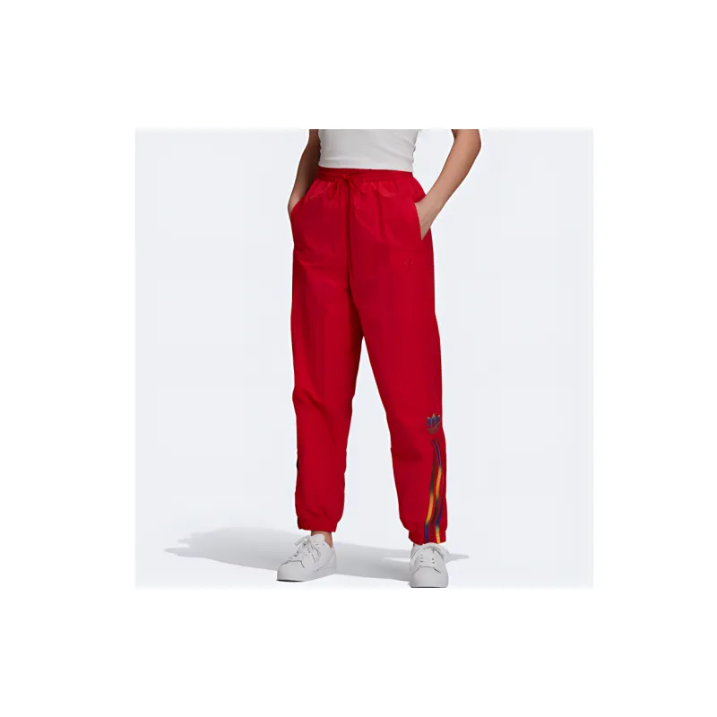 Adidas Originals TRACKPANTS Athletic Trousers Women's Red-4