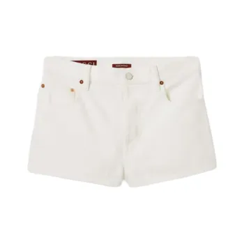 GUCCI SS25 Denim Shorts Women's White