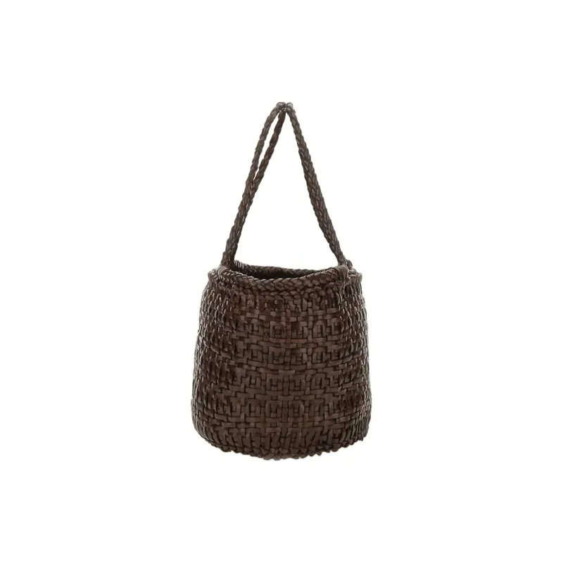 Dragon Diffusion Leather Shoulder Bag Women's Dark Brown-1