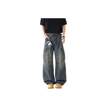 PANDA ADEVIL Jeans Unisex Vintage Blue