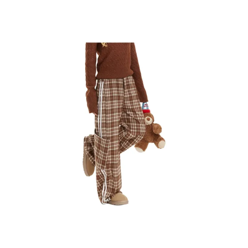 JIMI&JONS Casual Pants Unisex Coffee-1