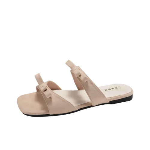 AJPAP Rubber Sole Slip Resistant Odor Resistant Abrasion Resistant Slide Slippers Women's