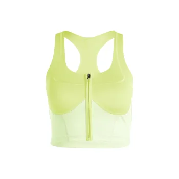 Adidas Free Shipping With AdiClub Adidas By Stella McCartney Two Tone Zipped Crop Top