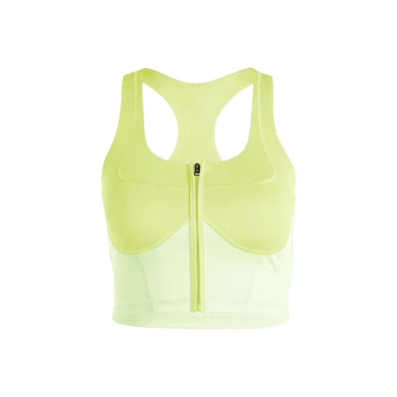 Adidas Free Shipping With AdiClub Adidas By Stella McCartney Two Tone Zipped Crop Top-0