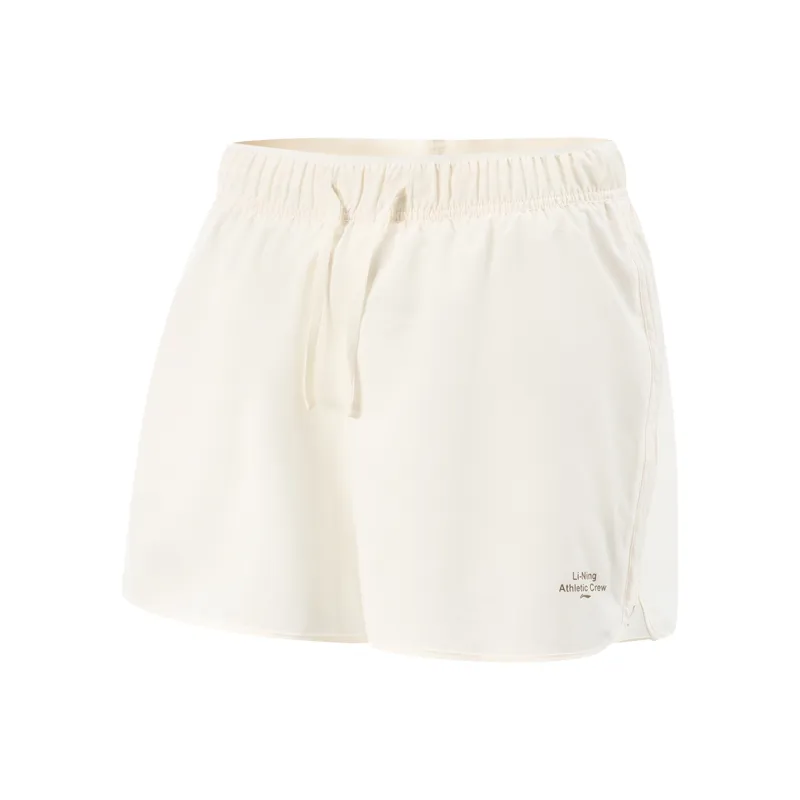 LiNing Fitness Series Sports Shorts Women's Ivory-0