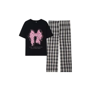 MIIOW Cool One Summer Series Summer Pajama Set Women's Black