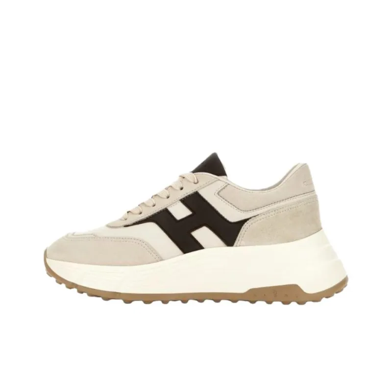HOGAN Patch Low Top Casual Shoes Women's Beige-0