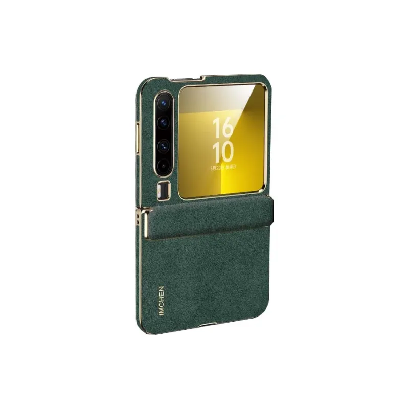 IMCHEN Genuine Leather Material Imported Alcantara® Phone Cases Compatibility With Huawei PuraX/PuraX Collectible-1