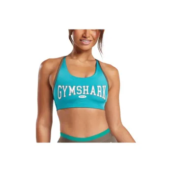GYMSHARK Sports Underwear Women's Camouflage Brown/Ocean Blue