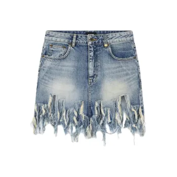 WE11DONE Raw cut Hem Skirt