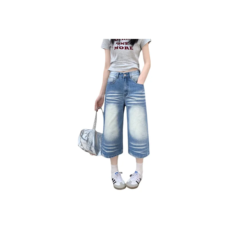 The Temptation Of The Muse Denim Shorts Women's Blue-0