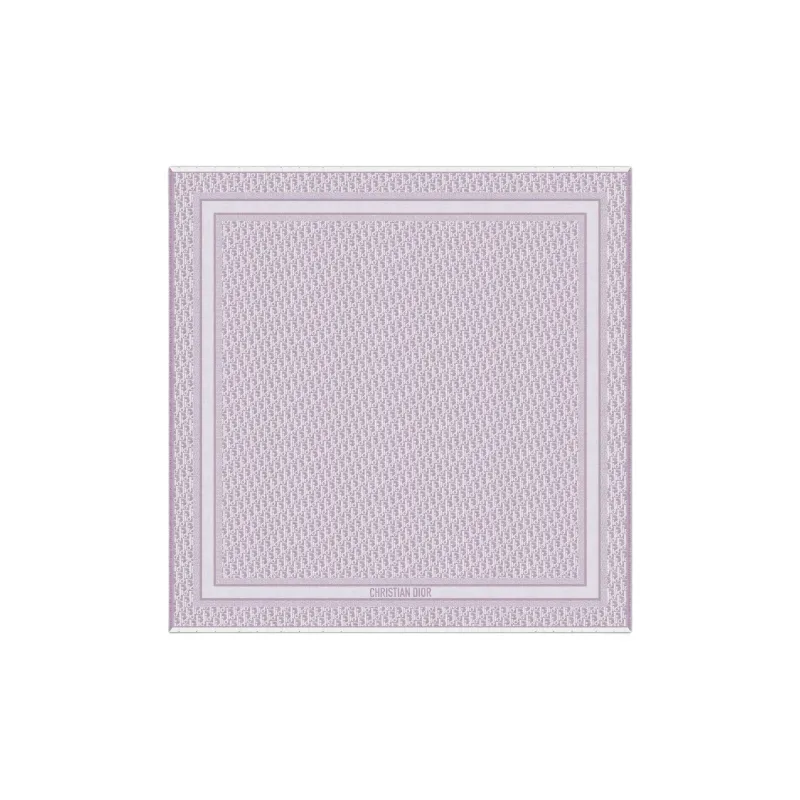 DIOR Wool, Silk, Cashmere, Silk Knit Scarves Unisex Purple-0