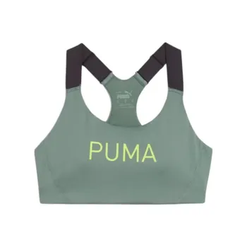 PUMA FITEversculpt 4KEEPS Medium Impact Bra Sports Underwear Women's Olive Green