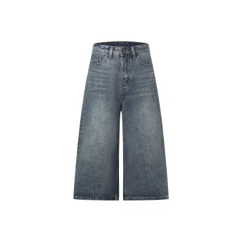 Wen Shan Denim Shorts Women's Vintage Blue
