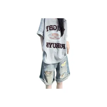 7 SEVFUN Denim Shorts Women's Vintage Blue