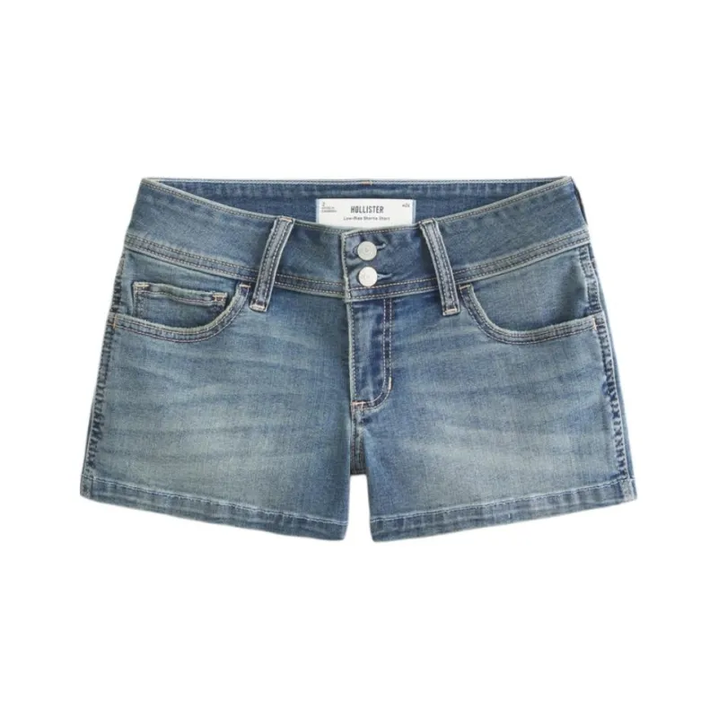 Hollister Denim Shorts Women's Light Blue-0