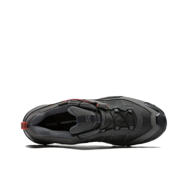 SALOMON X ULTRA 5 Slip Resistant And Abrasion Resistant Support Low Top Hiking Shoes Men's Asphalt Gray-3