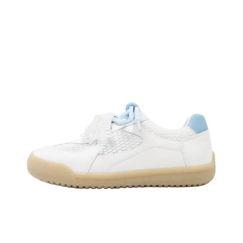 CAMEIDO Breathable Low Top Casual Shoes Women's White