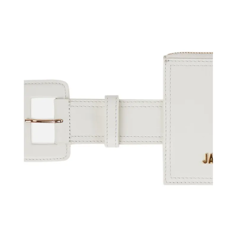 Jacquemus Cow Leather Fanny Pack Women's White-4