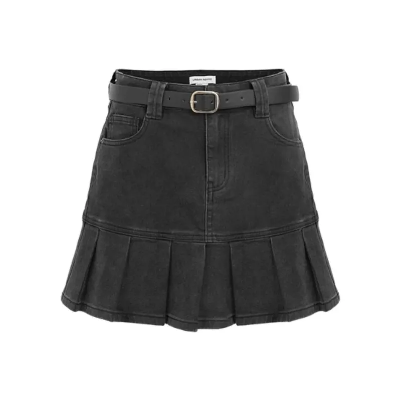 URBAN REVIVO Denim Short Skirts Women's-0
