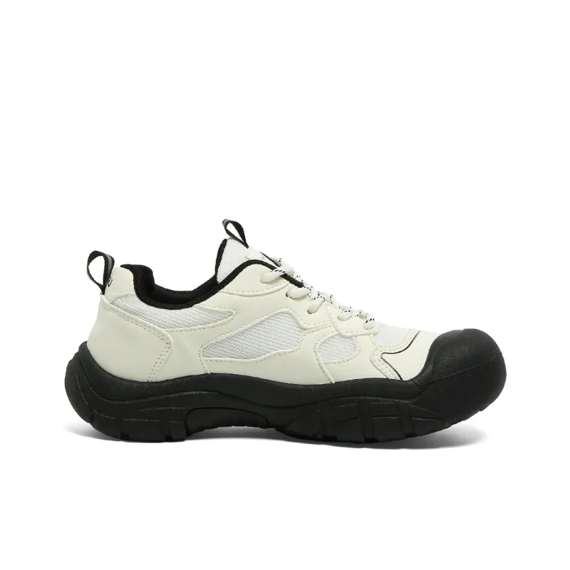 HUANQIU Non slip, Wear resistant, Impact resistant Low Top Hiking Shoes Women's Beige Black-1