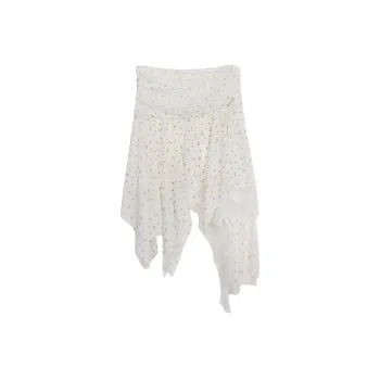 WEEKEND HUB Casual Long Skirt Women's White