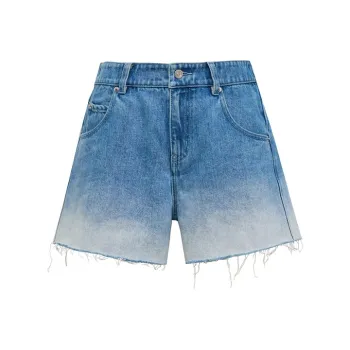 Lost In Echo Denim Shorts Women's Gradient Blue