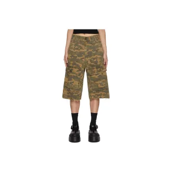 WE11DONE Camouflage print Cargo Shorts