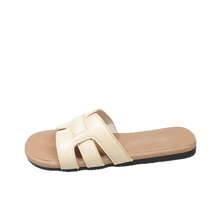 AJPAP Rubber Sole Slip Resistant Odor Resistant Abrasion Resistant Slide Slippers Women's-8