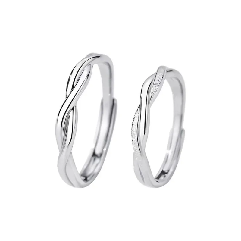 Mrs. Song 999 Fine Silver Rings Unisex-0