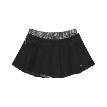 WEEKEND HUB Denim Short Skirts Women's Navy Blue In Stock