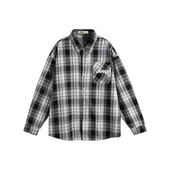 Jeep Outdoor Casual Shirt Unisex Black