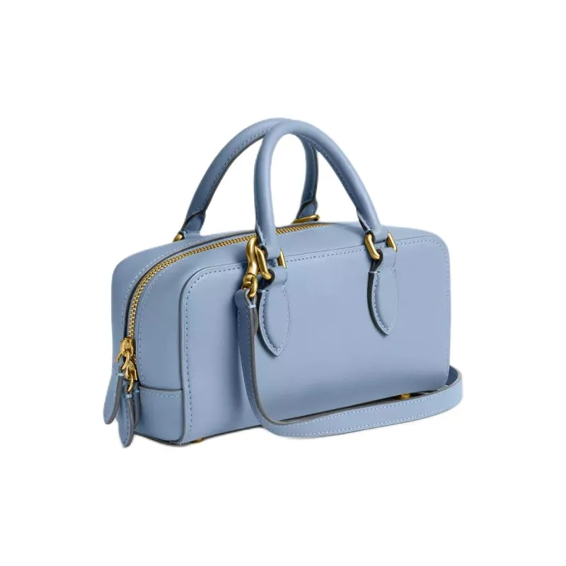 COACH Bowery Leather Crossbody Bag, Shoulder Bag, Handbag Trumpets Women's Bellflower Blue-1