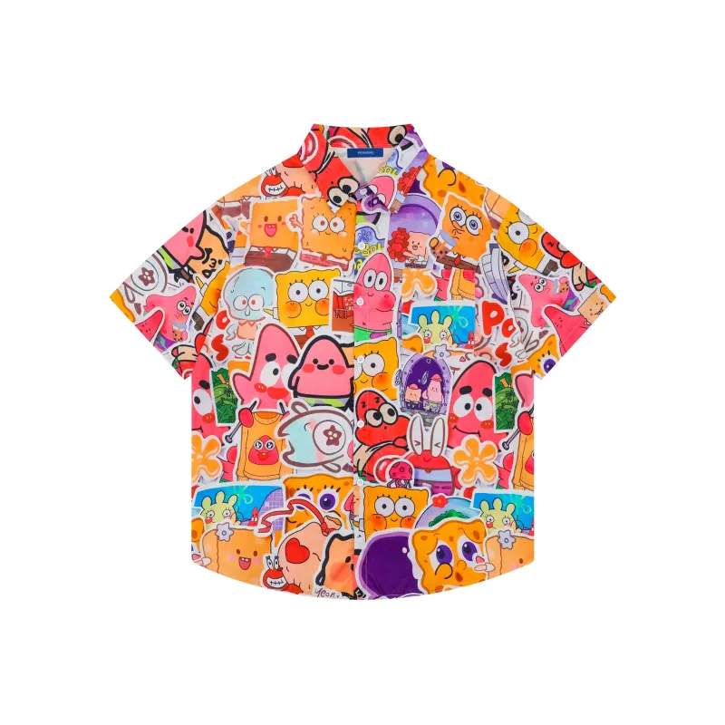 PEIMENG Shirts Unisex Orange-0