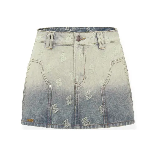 NAWS Denim Short Skirts Women's Mint Green