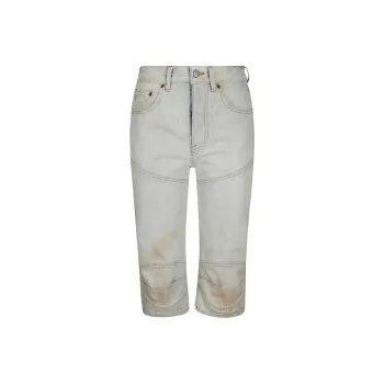 MM6 Maison Margiela Denim Shorts Women's Gray
