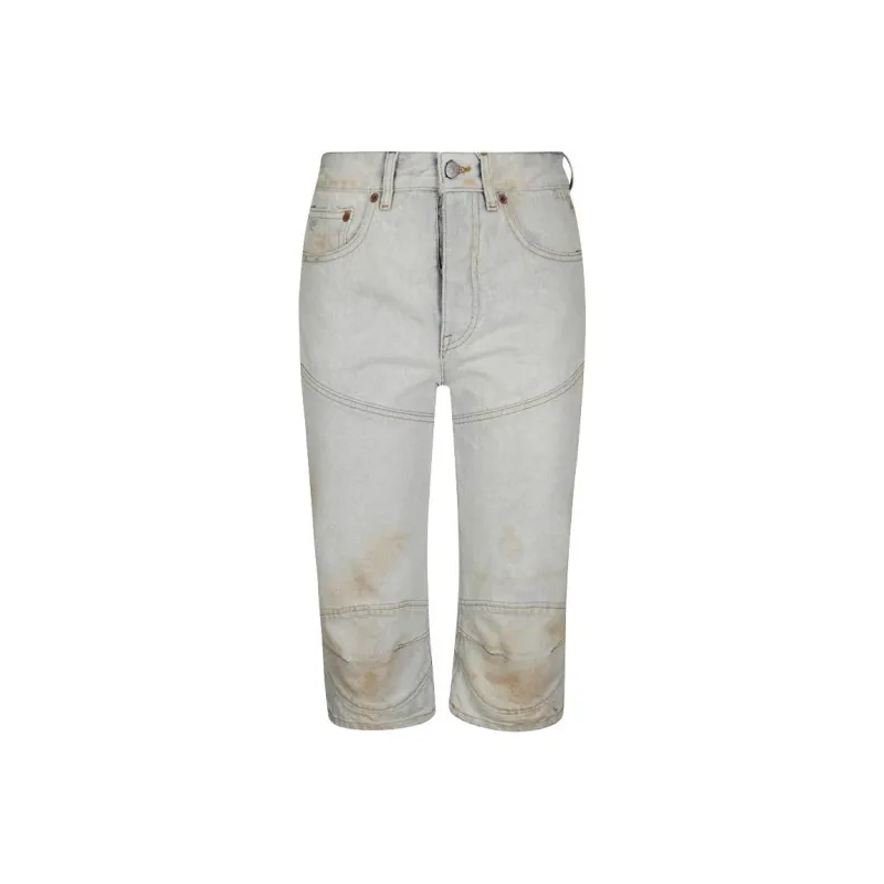 MM6 Maison Margiela Denim Shorts Women's Gray-0