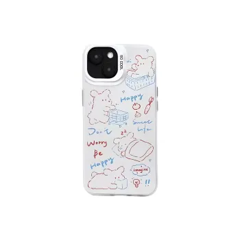 Wei Xin Acrylic Material Shopping Sleeping Puppy Phone Cases Compatibility With Apple IPhone 16/15/13/14/Pro/Max
