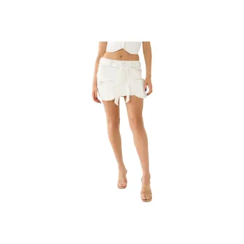 TRUE RELIGION Denim Short Skirts Women's White