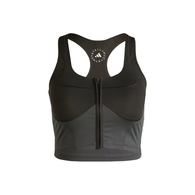 Adidas Free Shipping With AdiClub Adidas By Stella McCartney Two Tone Zipped Crop Top-0