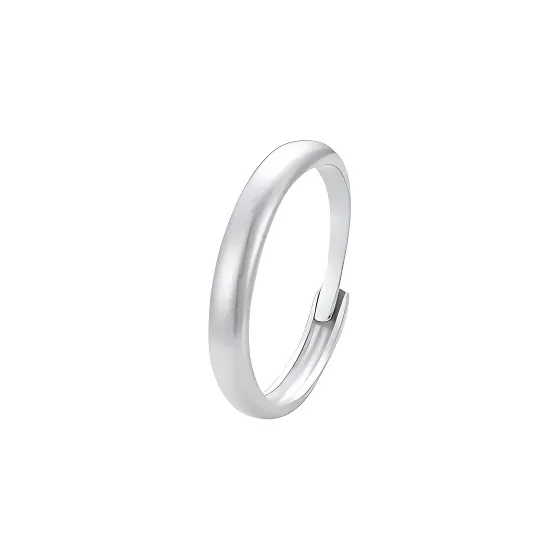 Old Qingyun Silver Building 999 Fine Silver Rings Unisex-3